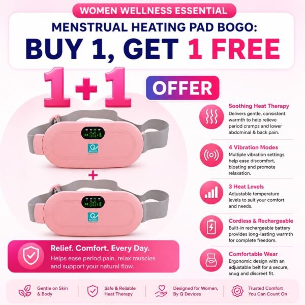 Q DEVICES Menstrual Heating Pad – Buy 1 Get 1 FREE